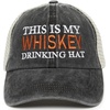 image:imageFunky Junque This is My Drinking Mesh Trucker Hat  Lightweight Cotton Cap with Sun Protection Golf Beach and Casual Casual Caps for WomenThis is My Drinking Hat  Whiskey