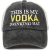 image:imageFunky Junque This is My Drinking Mesh Trucker Hat  Lightweight Cotton Cap with Sun Protection Golf Beach and Casual Casual Caps for WomenThis is My Drinking Hat  Vodka