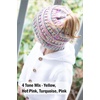 image:imageFunky Junque Toddler Girl Ponytail Beanie  Girls Winter Hat Messy Bun Pony Tail Beanies Ages 27 Warm Knit Cap Stretch Fit3 Pack  Black  Ivory  31