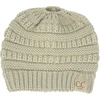 image:imageFunky Junque Toddler Girl Ponytail Beanie  Girls Winter Hat Messy Bun Pony Tail Beanies Ages 27 Warm Knit Cap Stretch FitBeige