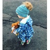 image:imageFunky Junque Toddler Girl Ponytail Beanie  Girls Winter Hat Messy Bun Pony Tail Beanies Ages 27 Warm Knit Cap Stretch FitCandy Pink