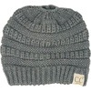 image:imageFunky Junque Toddler Girl Ponytail Beanie  Girls Winter Hat Messy Bun Pony Tail Beanies Ages 27 Warm Knit Cap Stretch FitHeather Grey