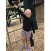 image:imageFunky Junque Toddler Girl Ponytail Beanie  Girls Winter Hat Messy Bun Pony Tail Beanies Ages 27 Warm Knit Cap Stretch FitIndi Pink