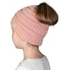 image:imageFunky Junque Toddler Girl Ponytail Beanie  Girls Winter Hat Messy Bun Pony Tail Beanies Ages 27 Warm Knit Cap Stretch FitIndi Pink