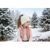 image:imageFunky Junque Toddler Girl Ponytail Beanie  Girls Winter Hat Messy Bun Pony Tail Beanies Ages 27 Warm Knit Cap Stretch FitIvory