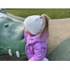 image:imageFunky Junque Toddler Girl Ponytail Beanie  Girls Winter Hat Messy Bun Pony Tail Beanies Ages 27 Warm Knit Cap Stretch FitIvory