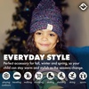 image:imageFunky Junque Toddler Pom Beanie  Kids Winter Hat for Ages 14 Baby Boy amp Girl Knit Beanies Warm Cozy Knit Snow Hats2 Pack  Black  Kaleidoscope