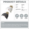 image:imageFunky Junque Toddler Pom Beanie  Kids Winter Hat for Ages 14 Baby Boy amp Girl Knit Beanies Warm Cozy Knit Snow Hats2 Pack  Grey  Ivory Faux Fur Pom