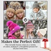 image:imageFunky Junque Toddler Pom Beanie  Kids Winter Hat for Ages 14 Baby Boy amp Girl Knit Beanies Warm Cozy Knit Snow Hats2 Pack  Ivory  Lavender  Ear Flap
