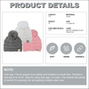 image:imageFunky Junque Toddler Pom Beanie  Kids Winter Hat for Ages 14 Baby Boy amp Girl Knit Beanies Warm Cozy Knit Snow Hats3 Pack  Grey  Ivory  Pale Pink
