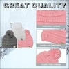 image:imageFunky Junque Toddler Pom Beanie  Kids Winter Hat for Ages 14 Baby Boy amp Girl Knit Beanies Warm Cozy Knit Snow Hats3 Pack  Grey  Ivory  Pale Pink