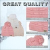 image:imageFunky Junque Toddler Pom Beanie  Kids Winter Hat for Ages 14 Baby Boy amp Girl Knit Beanies Warm Cozy Knit Snow Hats3 Pack  Ivory  Beige  Indi Pink
