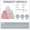 image:imageFunky Junque Toddler Pom Beanie  Kids Winter Hat for Ages 14 Baby Boy amp Girl Knit Beanies Warm Cozy Knit Snow Hats3 Pack  Ivory  Beige  Indi Pink