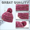 image:imageFunky Junque Toddler Pom Beanie  Kids Winter Hat for Ages 14 Baby Boy amp Girl Knit Beanies Warm Cozy Knit Snow Hats4 Tone Mix  Fuchsia  Burgundy  Ivory  Indi Pink