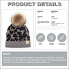 image:imageFunky Junque Toddler Pom Beanie  Kids Winter Hat for Ages 14 Baby Boy amp Girl Knit Beanies Warm Cozy Knit Snow HatsAllover Leopard  Grey