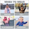 image:imageFunky Junque Toddler Pom Beanie  Kids Winter Hat for Ages 14 Baby Boy amp Girl Knit Beanies Warm Cozy Knit Snow HatsAllover Leopard  Grey