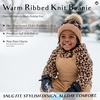 image:imageFunky Junque Toddler Pom Beanie  Kids Winter Hat for Ages 14 Baby Boy amp Girl Knit Beanies Warm Cozy Knit Snow HatsAllover Leopard  Latte