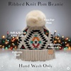 image:imageFunky Junque Toddler Pom Beanie  Kids Winter Hat for Ages 14 Baby Boy amp Girl Knit Beanies Warm Cozy Knit Snow HatsAztec  Beige