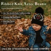 image:imageFunky Junque Toddler Pom Beanie  Kids Winter Hat for Ages 14 Baby Boy amp Girl Knit Beanies Warm Cozy Knit Snow HatsAztec  Black