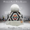 image:imageFunky Junque Toddler Pom Beanie  Kids Winter Hat for Ages 14 Baby Boy amp Girl Knit Beanies Warm Cozy Knit Snow HatsAztec  White