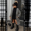image:imageFunky Junque Toddler Pom Beanie  Kids Winter Hat for Ages 14 Baby Boy amp Girl Knit Beanies Warm Cozy Knit Snow HatsBlack  Diagonal Stripes Faux Fur Pom