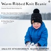 image:imageFunky Junque Toddler Pom Beanie  Kids Winter Hat for Ages 14 Baby Boy amp Girl Knit Beanies Warm Cozy Knit Snow HatsBlack