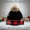 image:imageFunky Junque Toddler Pom Beanie  Kids Winter Hat for Ages 14 Baby Boy amp Girl Knit Beanies Warm Cozy Knit Snow HatsBuffalo Check  BlackRed