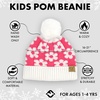 image:imageFunky Junque Toddler Pom Beanie  Kids Winter Hat for Ages 14 Baby Boy amp Girl Knit Beanies Warm Cozy Knit Snow HatsCandy Pink  Daisy W Faux Fur Pom