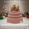 image:imageFunky Junque Toddler Pom Beanie  Kids Winter Hat for Ages 14 Baby Boy amp Girl Knit Beanies Warm Cozy Knit Snow HatsConfetti  Indi Pink