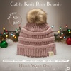 image:imageFunky Junque Toddler Pom Beanie  Kids Winter Hat for Ages 14 Baby Boy amp Girl Knit Beanies Warm Cozy Knit Snow HatsConfetti  Pale Pink
