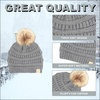 image:imageFunky Junque Toddler Pom Beanie  Kids Winter Hat for Ages 14 Baby Boy amp Girl Knit Beanies Warm Cozy Knit Snow HatsGrey  Faux Fur Pom