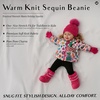image:imageFunky Junque Toddler Pom Beanie  Kids Winter Hat for Ages 14 Baby Boy amp Girl Knit Beanies Warm Cozy Knit Snow HatsHot Pink  Sequin W Faux Fur Pom