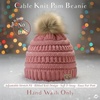 image:imageFunky Junque Toddler Pom Beanie  Kids Winter Hat for Ages 14 Baby Boy amp Girl Knit Beanies Warm Cozy Knit Snow HatsIndi Pink  Faux Fur Pom