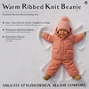 image:imageFunky Junque Toddler Pom Beanie  Kids Winter Hat for Ages 14 Baby Boy amp Girl Knit Beanies Warm Cozy Knit Snow HatsIndi Pink