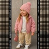 image:imageFunky Junque Toddler Pom Beanie  Kids Winter Hat for Ages 14 Baby Boy amp Girl Knit Beanies Warm Cozy Knit Snow HatsIndi Pink
