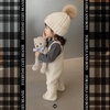 image:imageFunky Junque Toddler Pom Beanie  Kids Winter Hat for Ages 14 Baby Boy amp Girl Knit Beanies Warm Cozy Knit Snow HatsIvory  Cable Knit Faux Fur Pom
