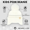 image:imageFunky Junque Toddler Pom Beanie  Kids Winter Hat for Ages 14 Baby Boy amp Girl Knit Beanies Warm Cozy Knit Snow HatsIvory  Ear Flap W Faux Fur Pom