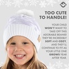 image:imageFunky Junque Toddler Pom Beanie  Kids Winter Hat for Ages 14 Baby Boy amp Girl Knit Beanies Warm Cozy Knit Snow HatsLavender  Daisy W Faux Fur Pom