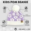 image:imageFunky Junque Toddler Pom Beanie  Kids Winter Hat for Ages 14 Baby Boy amp Girl Knit Beanies Warm Cozy Knit Snow HatsLavender  Daisy W Faux Fur Pom
