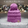 image:imageFunky Junque Toddler Pom Beanie  Kids Winter Hat for Ages 14 Baby Boy amp Girl Knit Beanies Warm Cozy Knit Snow HatsLavender