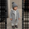 image:imageFunky Junque Toddler Pom Beanie  Kids Winter Hat for Ages 14 Baby Boy amp Girl Knit Beanies Warm Cozy Knit Snow HatsMelange Grey