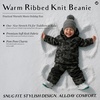 image:imageFunky Junque Toddler Pom Beanie  Kids Winter Hat for Ages 14 Baby Boy amp Girl Knit Beanies Warm Cozy Knit Snow HatsMelange Grey