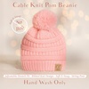 image:imageFunky Junque Toddler Pom Beanie  Kids Winter Hat for Ages 14 Baby Boy amp Girl Knit Beanies Warm Cozy Knit Snow HatsPale Pink