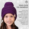 image:imageFunky Junque Toddler Pom Beanie  Kids Winter Hat for Ages 14 Baby Boy amp Girl Knit Beanies Warm Cozy Knit Snow HatsPurple