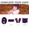 image:imageFunky Junque Toddler Pom Beanie  Kids Winter Hat for Ages 14 Baby Boy amp Girl Knit Beanies Warm Cozy Knit Snow HatsPurple