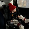 image:imageFunky Junque Toddler Pom Beanie  Kids Winter Hat for Ages 14 Baby Boy amp Girl Knit Beanies Warm Cozy Knit Snow HatsRed