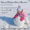 image:imageFunky Junque Toddler Pom Beanie  Kids Winter Hat for Ages 14 Baby Boy amp Girl Knit Beanies Warm Cozy Knit Snow HatsTie Dye  Cotton Candy