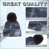 image:imageFunky Junque Toddler Pom Beanie  Kids Winter Hat for Ages 14 Baby Boy amp Girl Knit Beanies Warm Cozy Knit Snow HatsTie Dye  Dark GreyLight Grey