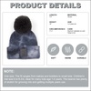image:imageFunky Junque Toddler Pom Beanie  Kids Winter Hat for Ages 14 Baby Boy amp Girl Knit Beanies Warm Cozy Knit Snow HatsTie Dye  Dark GreyLight Grey