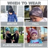 image:imageFunky Junque Toddler Pom Beanie  Kids Winter Hat for Ages 14 Baby Boy amp Girl Knit Beanies Warm Cozy Knit Snow HatsTie Dye  TealMint